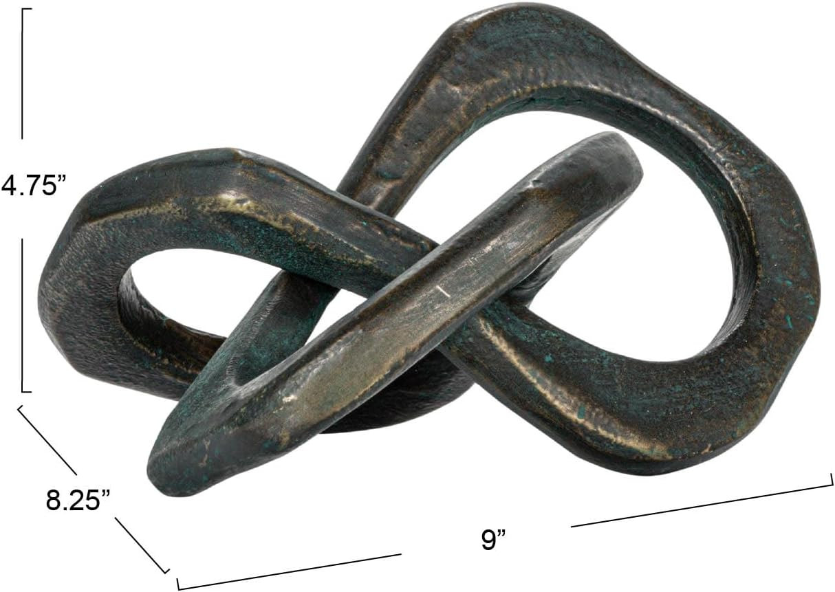 Bloomingville Antique Metal Knot Figurine, Black | Amazon (US)