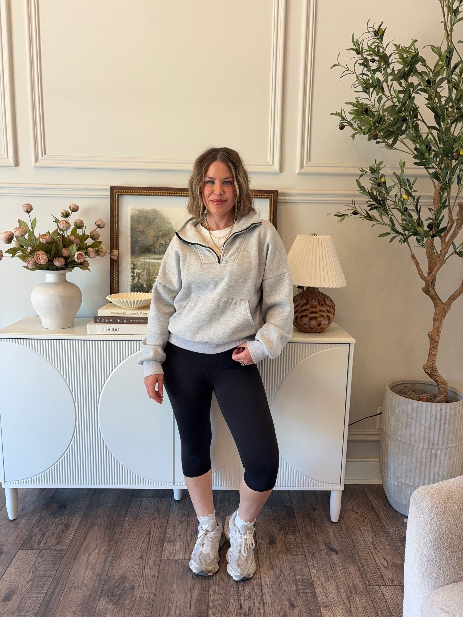 Spring casual ootd
Y’all I don’t care if you like the capri and or knee length leggings because I do and am obsessed!!! 
#ootd #caprileggings #kneelengthleggings #coolgirlvibes #outfitinspo #coolmomoutfit #casualoutfit #affordableoutfit #amazonfinds #amazonoutfit

#LTKootd #LTKSeasonal #LTKOver40