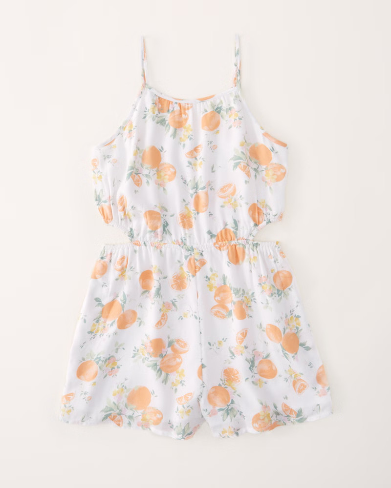 girls cutout high-neck romper | girls new arrivals | Abercrombie.com | Abercrombie & Fitch (US)