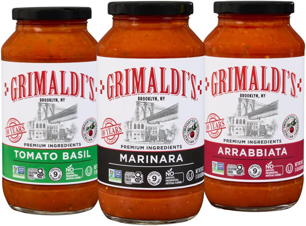 Grimaldi's Pasta Sauce Variety Pack of 3 – Marinara, Tomato Basil & Arrabbiata – Imported Ita... | Amazon (US)