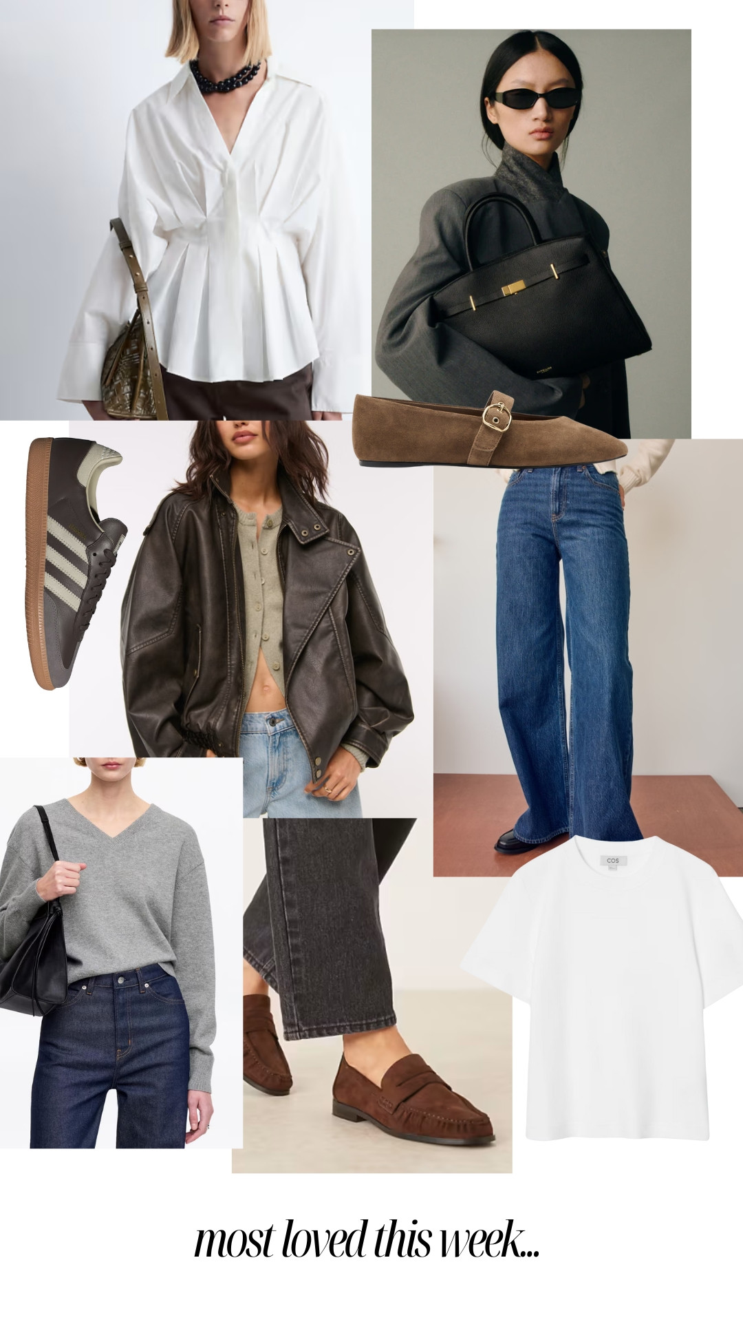 Your most loved this week! Spring inspo is on its way, crisp white shirts and layers, lighter knitwear, denim and oversized military leather jackets 

 

#LTKspring #LTKstyletip