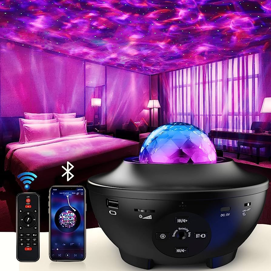 Sunbox Star Projector 3 in 1 Galaxy Night Light Projector with Remote Control,15 White Noise,Musi... | Amazon (US)