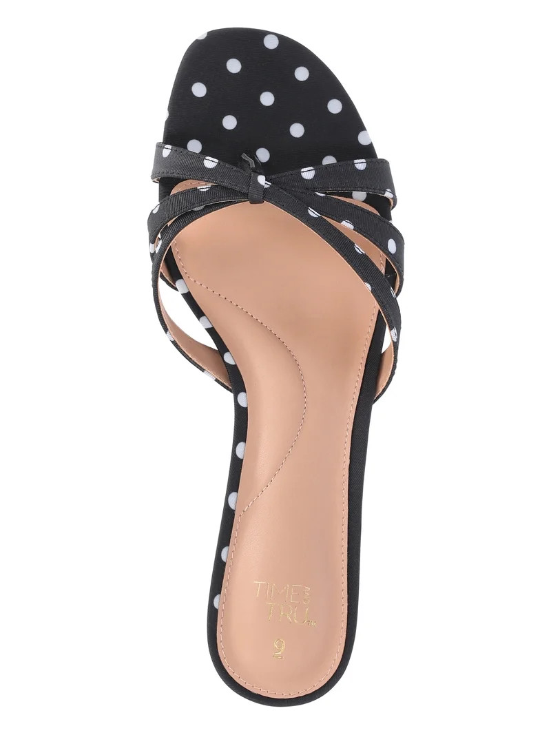 Time and Tru Women's Kitten Heel Mule Sandals | Walmart (US)