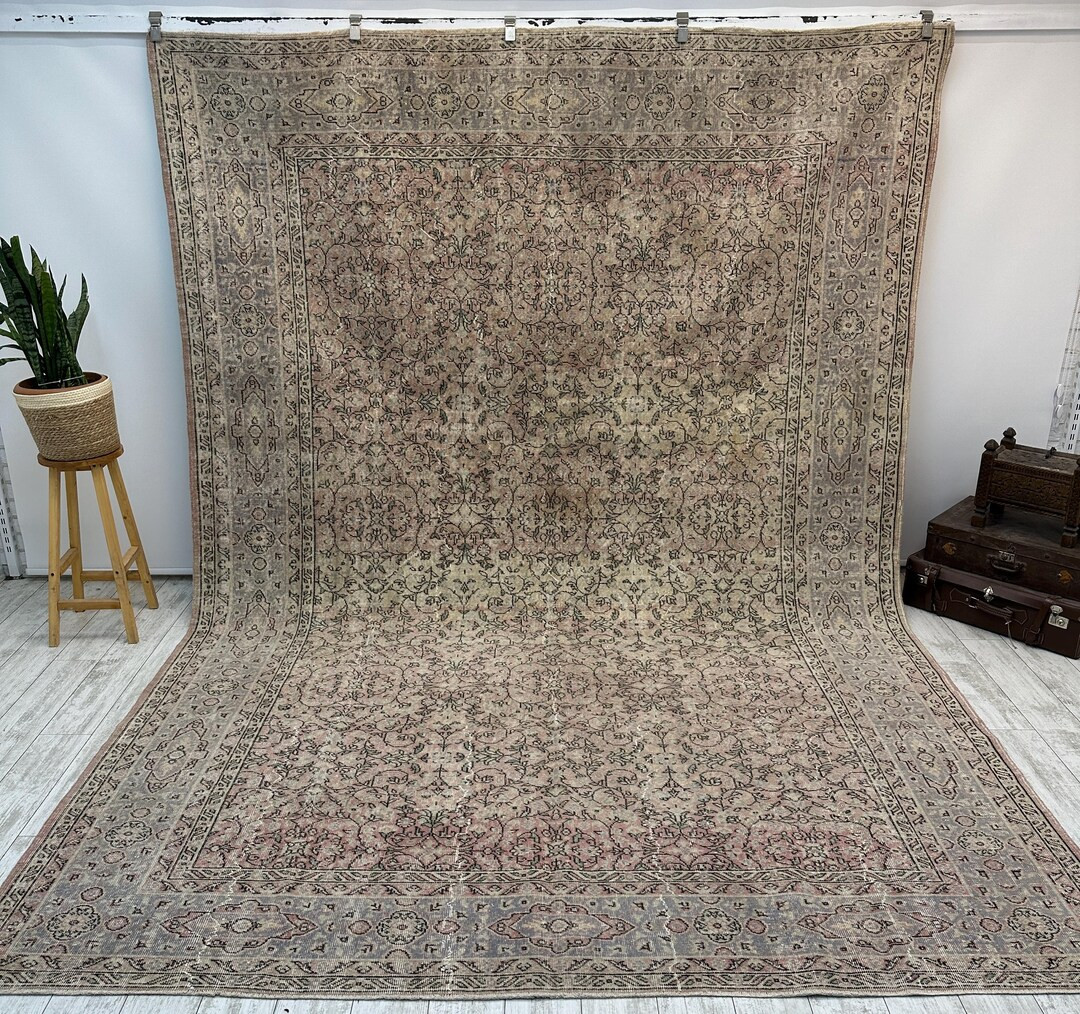Rare 9x12 Turkish Vintage Rug - Traditional Handwoven Kilim for Elegant Home Interiors, 8.7 X 12.... | Etsy (US)