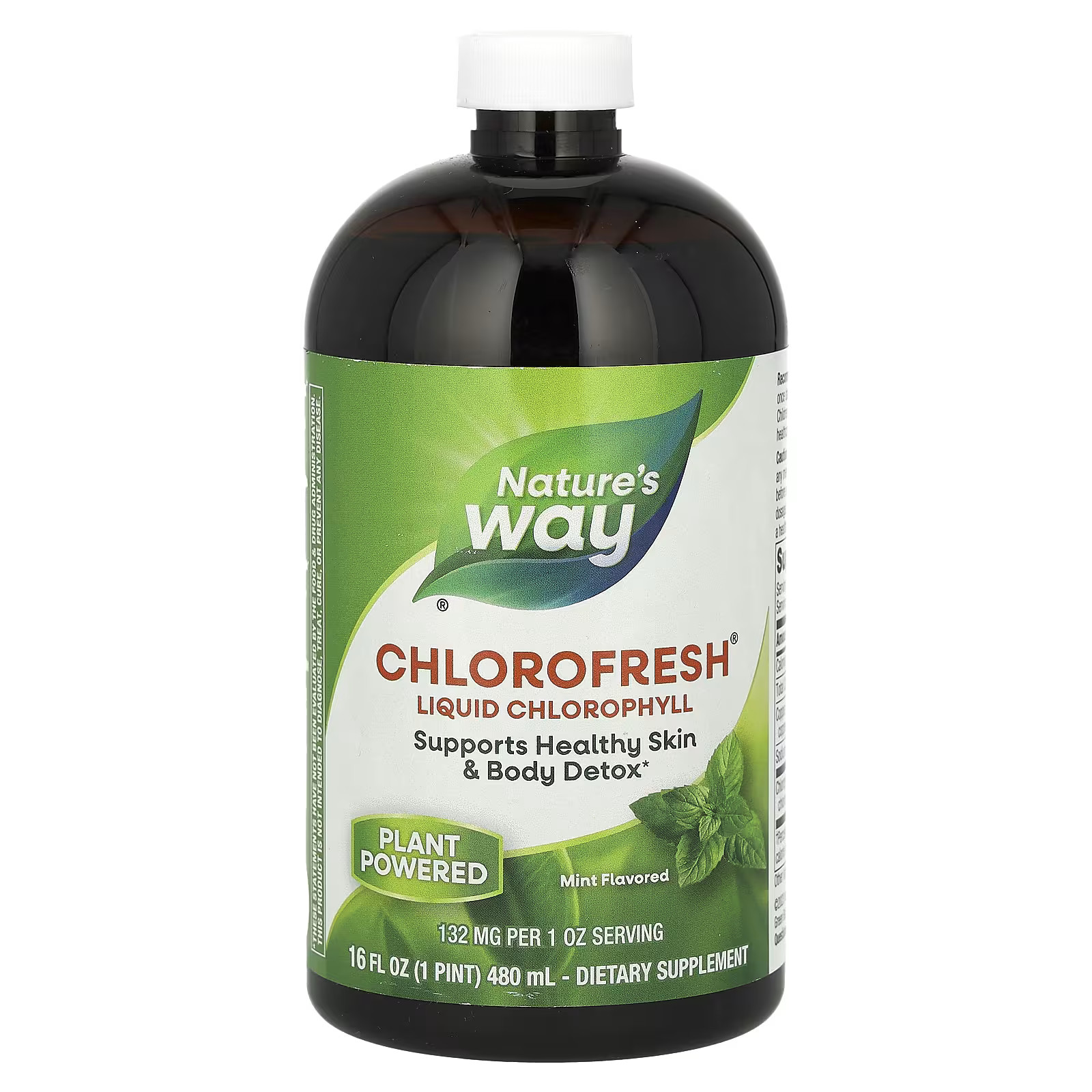 Chlorofresh, Liquid Chlorophyll, Mint, 132 mg, 16 fl oz (480 ml) (132 mg per 2 Tbsp) | iHerb