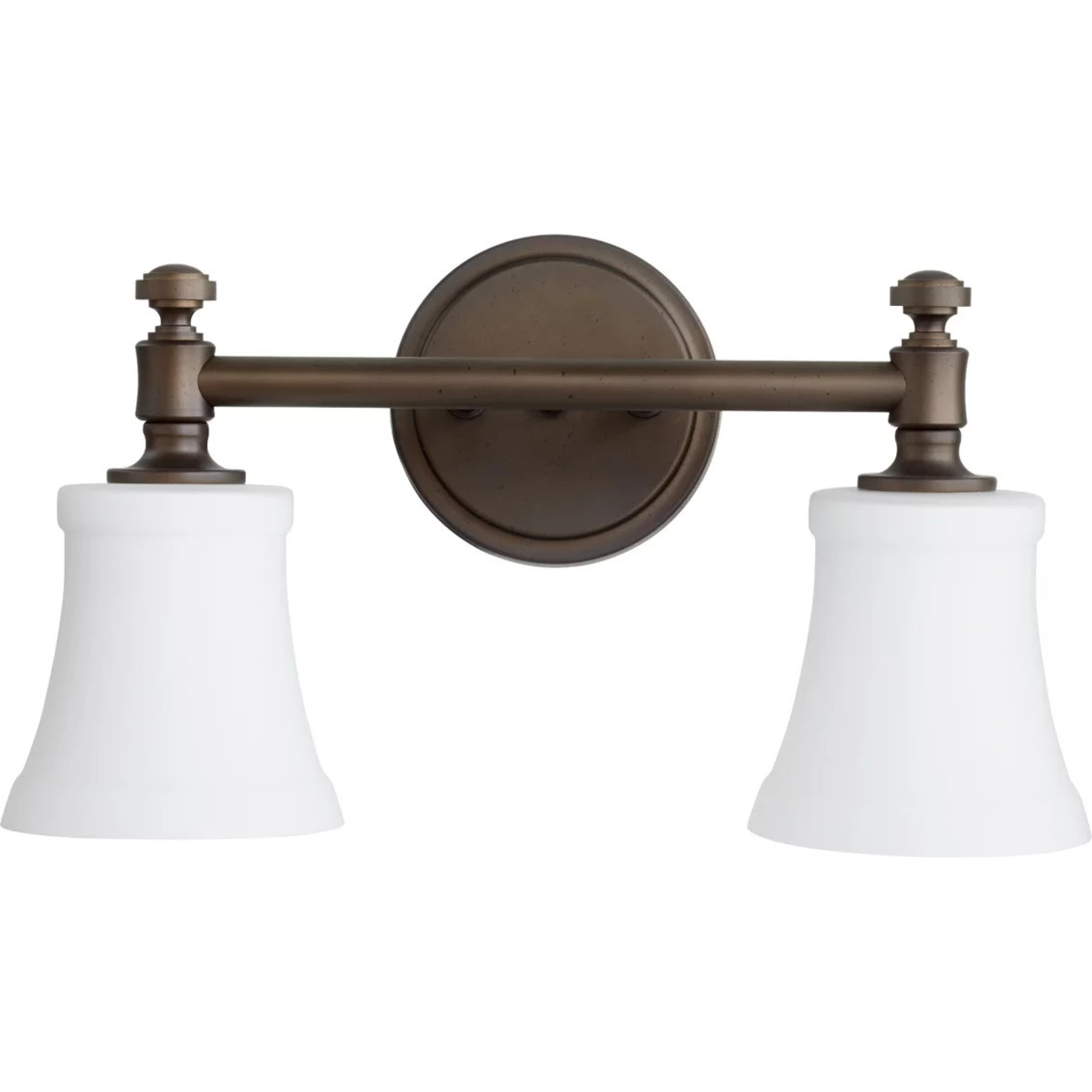 Mercer White Glass Vanity Light - 2 Light | Shades of Light