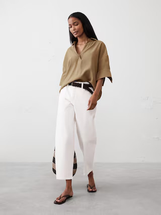 Drapey Oversized Top | Banana Republic Factory