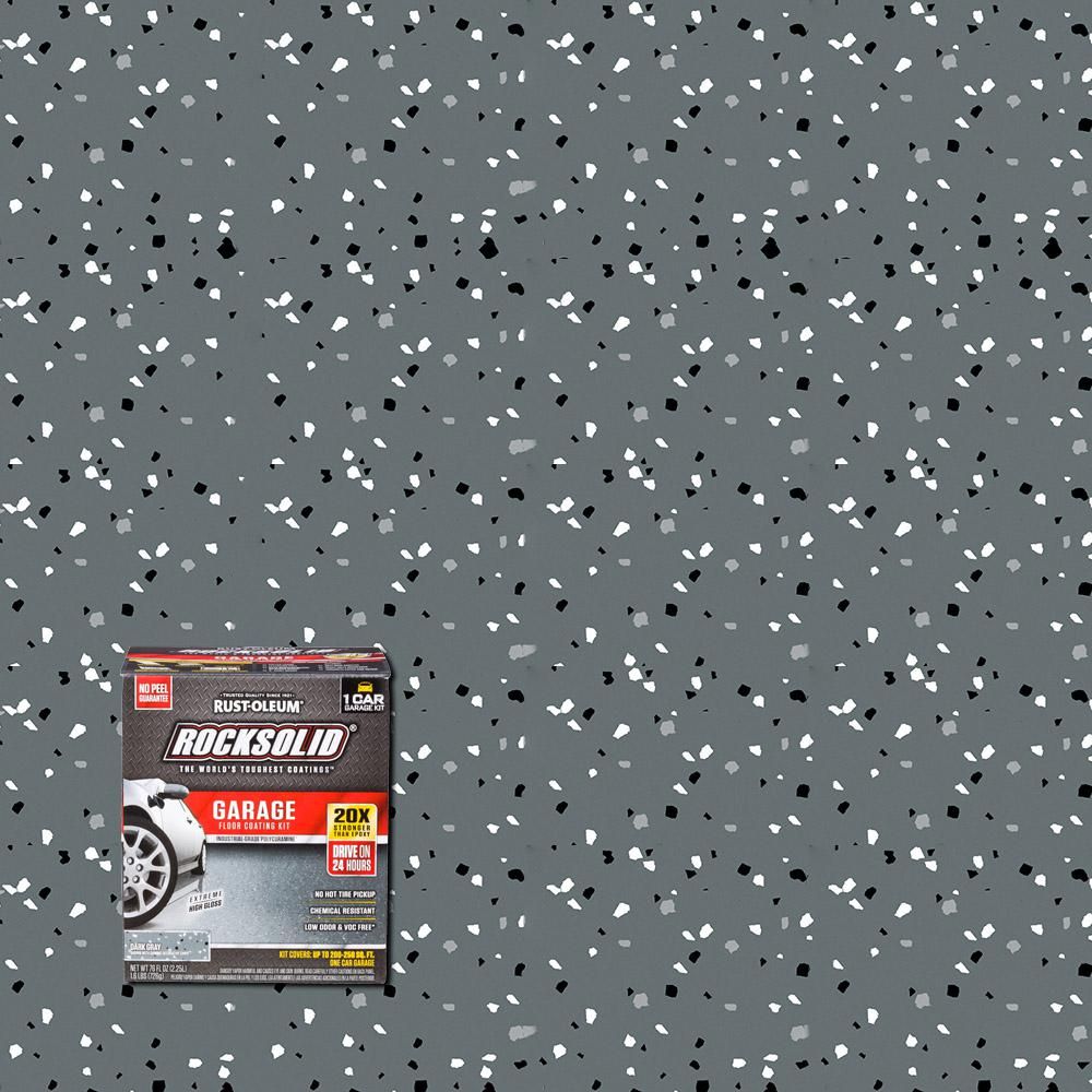 76 oz. Dark Gray Polycuramine 1 Car Garage Floor Kit (2-Pack) | The Home Depot