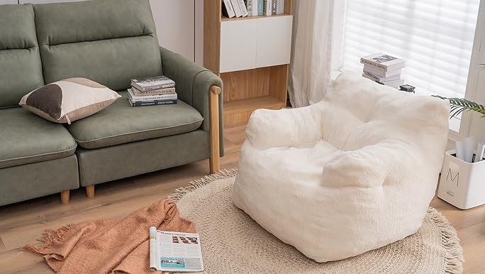 Antetek Bean Bag Chairs for Adults & Kids, Modern Accent Chair Ultra Soft Sofa Chair for Living R... | Amazon (US)
