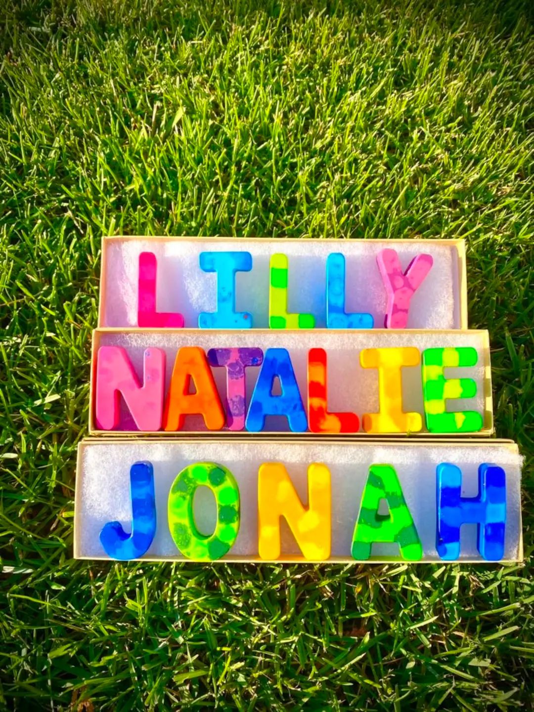 Rainbow Crayon Name Kids Gifts & Party Favors Custom - Etsy | Etsy (US)