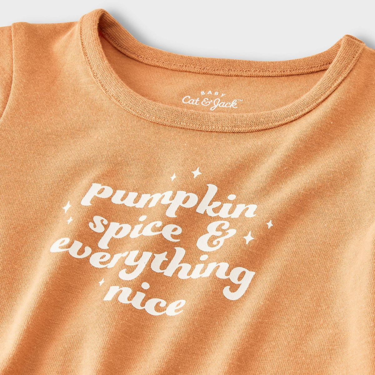 Baby Pumpkin Spice & Everything Nice Short Sleeve Romper - Cat & Jack™ Brown | Target
