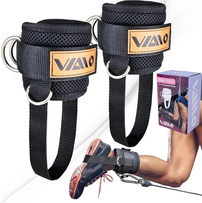 VAIIO Ankle Straps for Cable Machines,Adjustable Comfort fit Neoprene, Reinforce Double D-Ring - ... | Amazon (US)