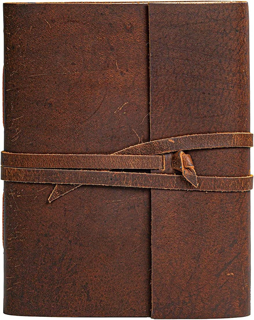Leather Journal Notebook（6x8 in） - Vintage Leather Bound Journals Handmade Rustic Finish Book... | Amazon (US)