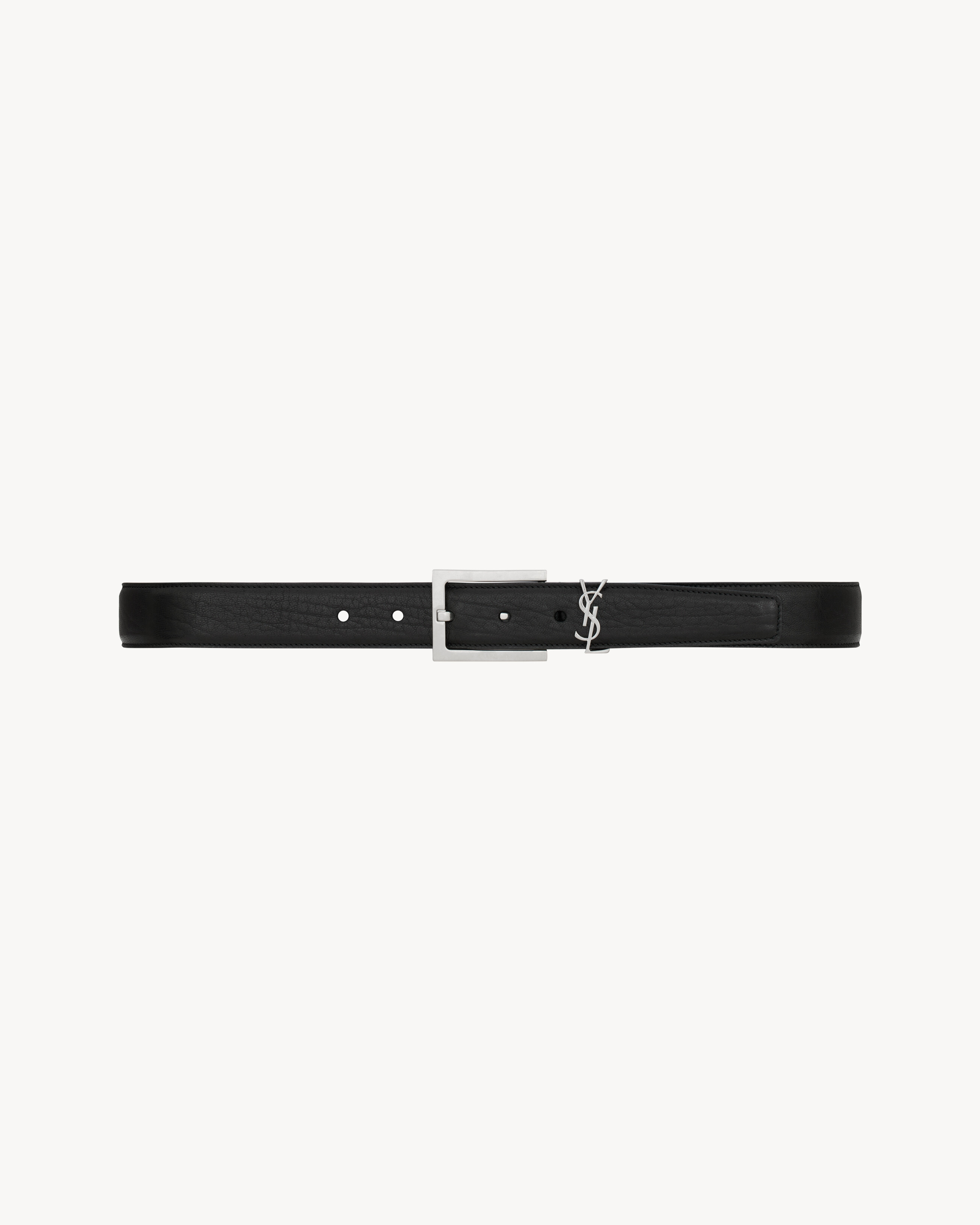 CASSANDRE belt in grained lambskin | Saint Laurent Inc. (Global)