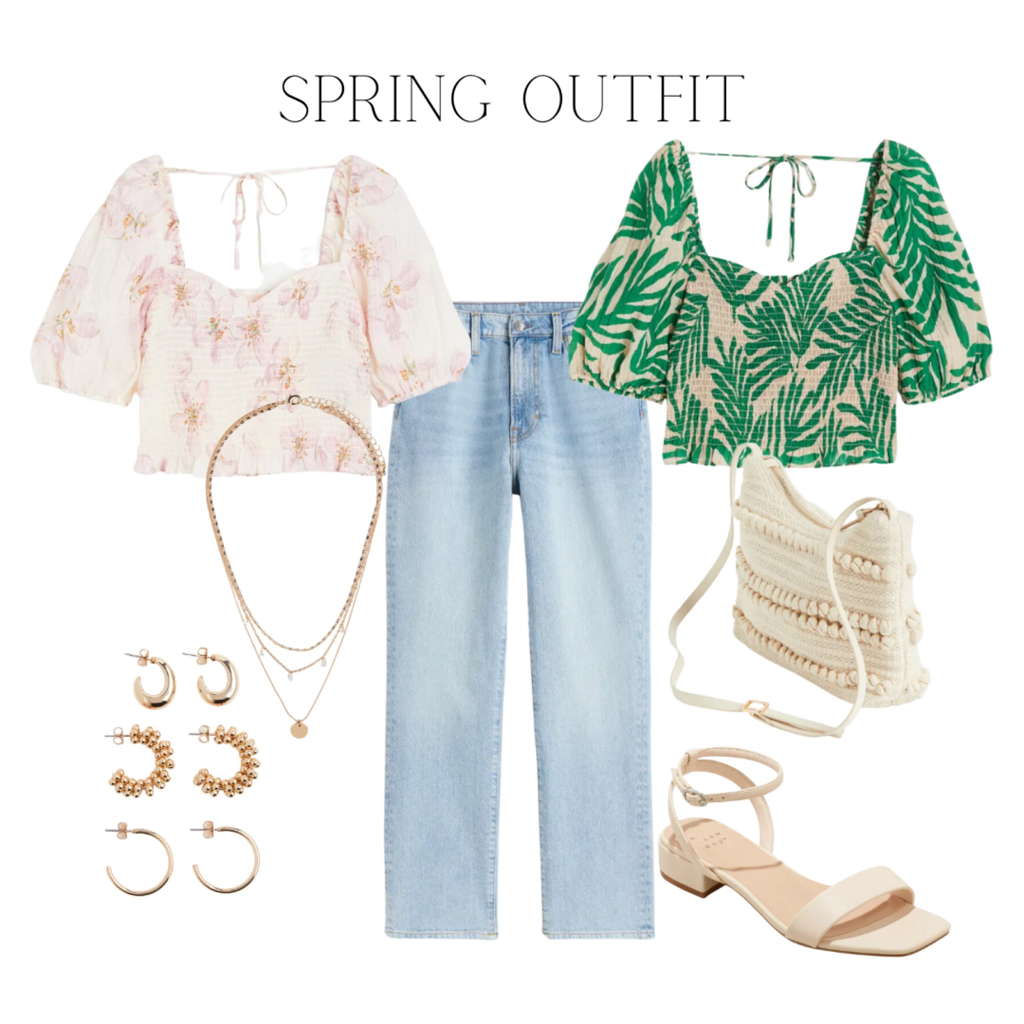 Spring outfit for date night or girls’ night out. Staple pieces that can be worn again. Affordable fashion.  Casual cute. Spring time. 

*I wore the white/pink top for Easter and will wear the green top for date night  

#LTKfit #LTKunder50 #LTKSeasonal
