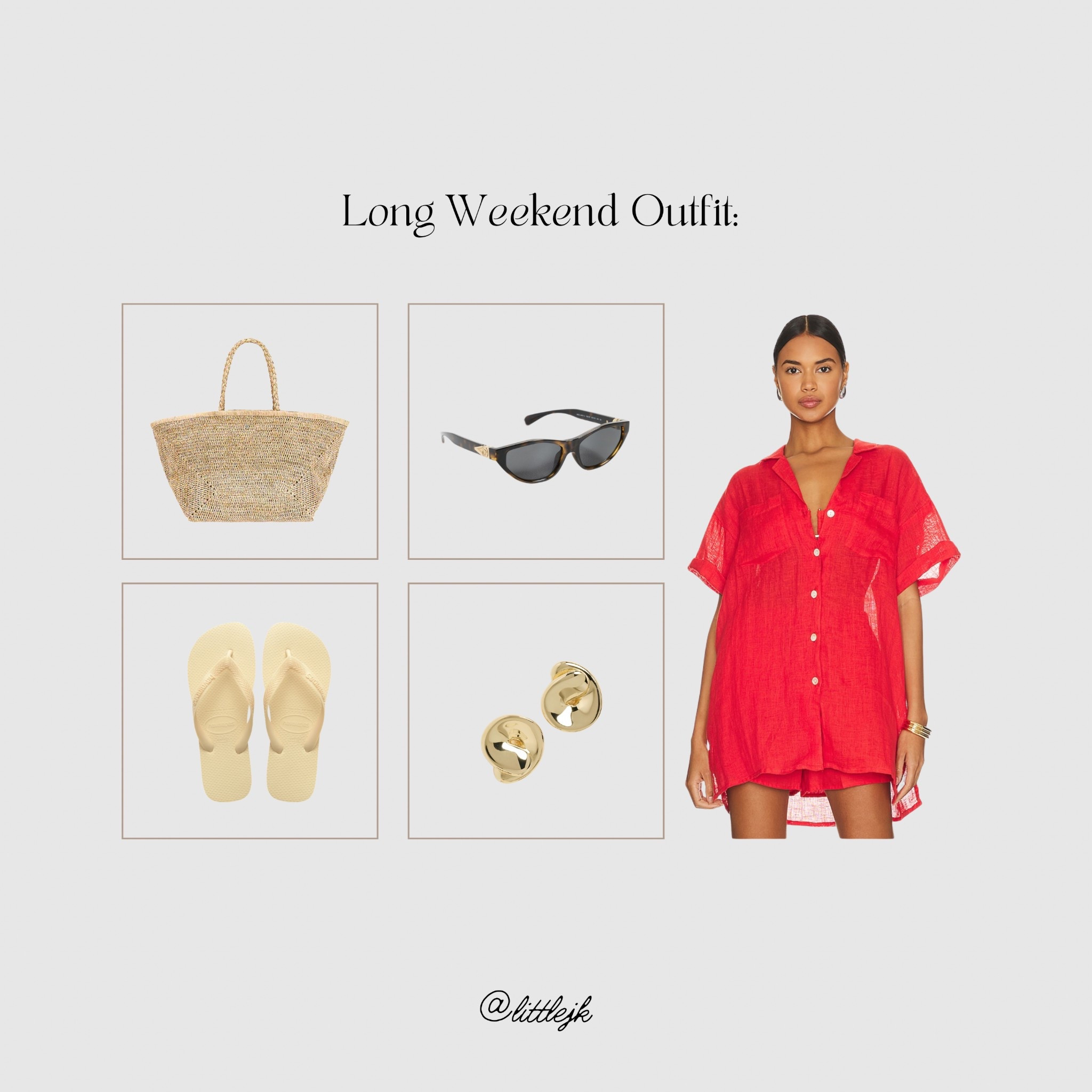 Effortless long weekend outfit ❤️

+ linked exact outfits below 

#LTKStyleTip #LTKSummerEdit