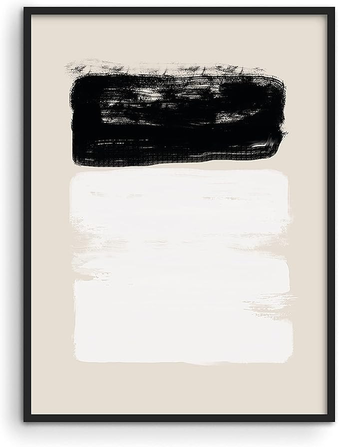 Black and White Wall Art Abstract Wall Decor - by Haus and Hues | Contemporary Black and White Wa... | Amazon (US)