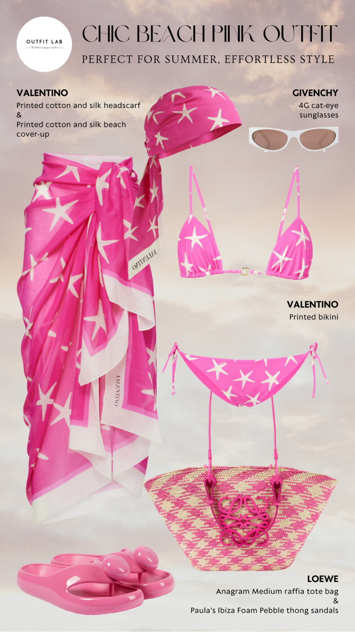 Shop Now: Chic Beach Pink Outfit – Perfect for Summer, Effortless Style, Click to Buy!

Get beach-ready with this chic pink outfit! Featuring a stunning Valentino bikini, cover-up, and headscarf, paired with stylish Loewe sandals and tote bag, and chic Givenchy sunglasses. Click to shop now and elevate your summer style with effortless elegance!

#LTKSeasonal #LTKStyleTip #LTKSwim