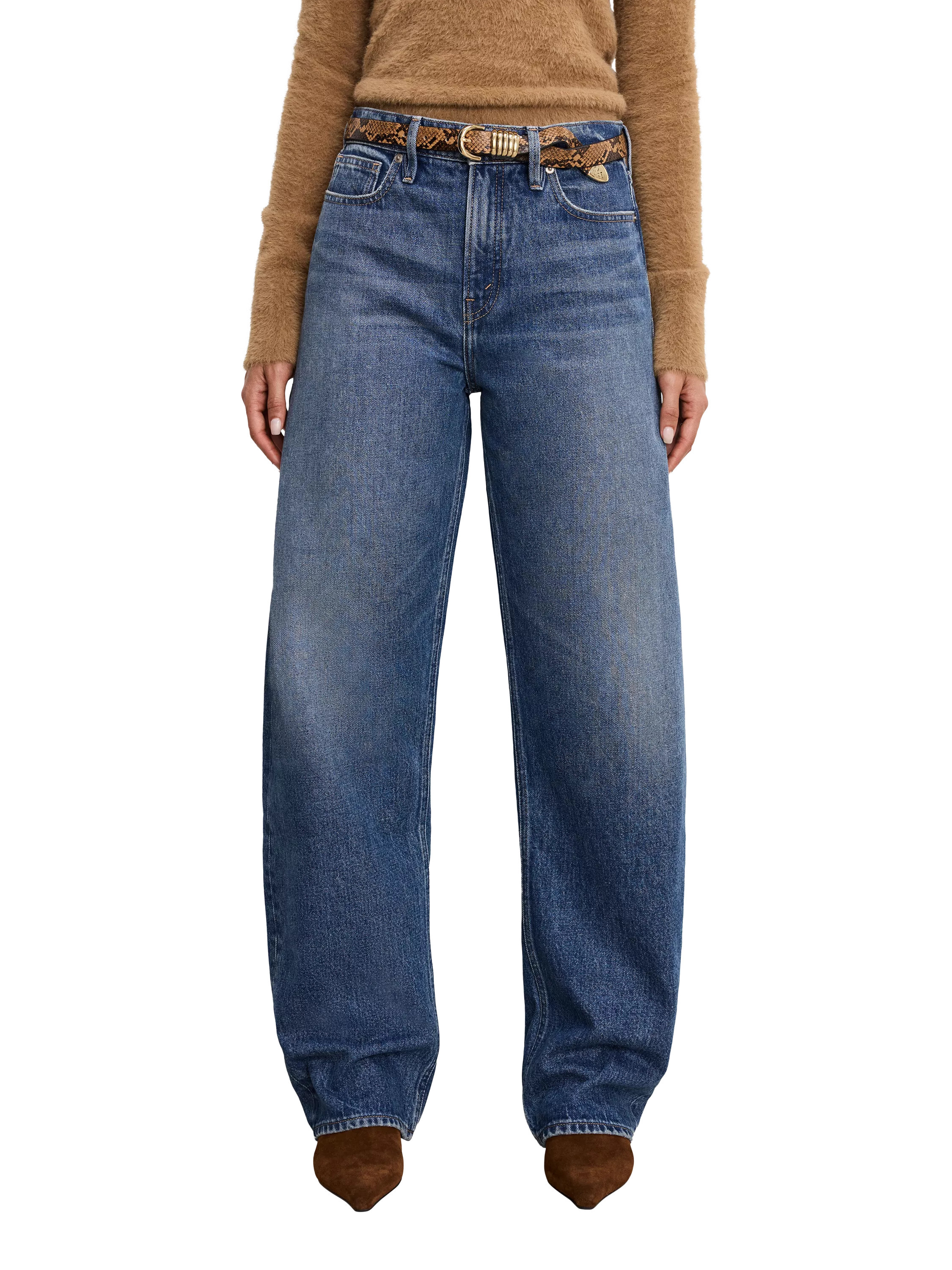 Good American Good Standard Barrel Jeans | John Lewis (UK)