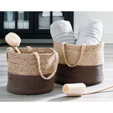 Parrish 2 Piece Fabric Basket Set | Wayfair North America