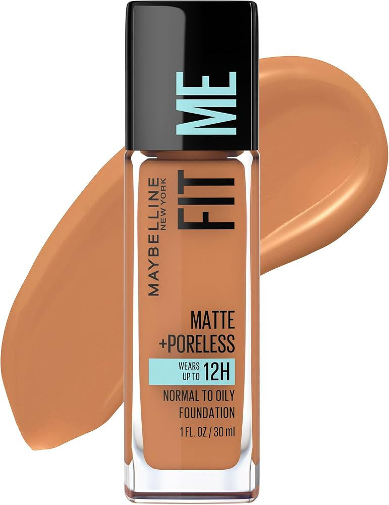 Maybelline New York Fit Me Matte Plus Pore Less Foundation, Classic Tan, 1 Fluid Ounce | Amazon (US)
