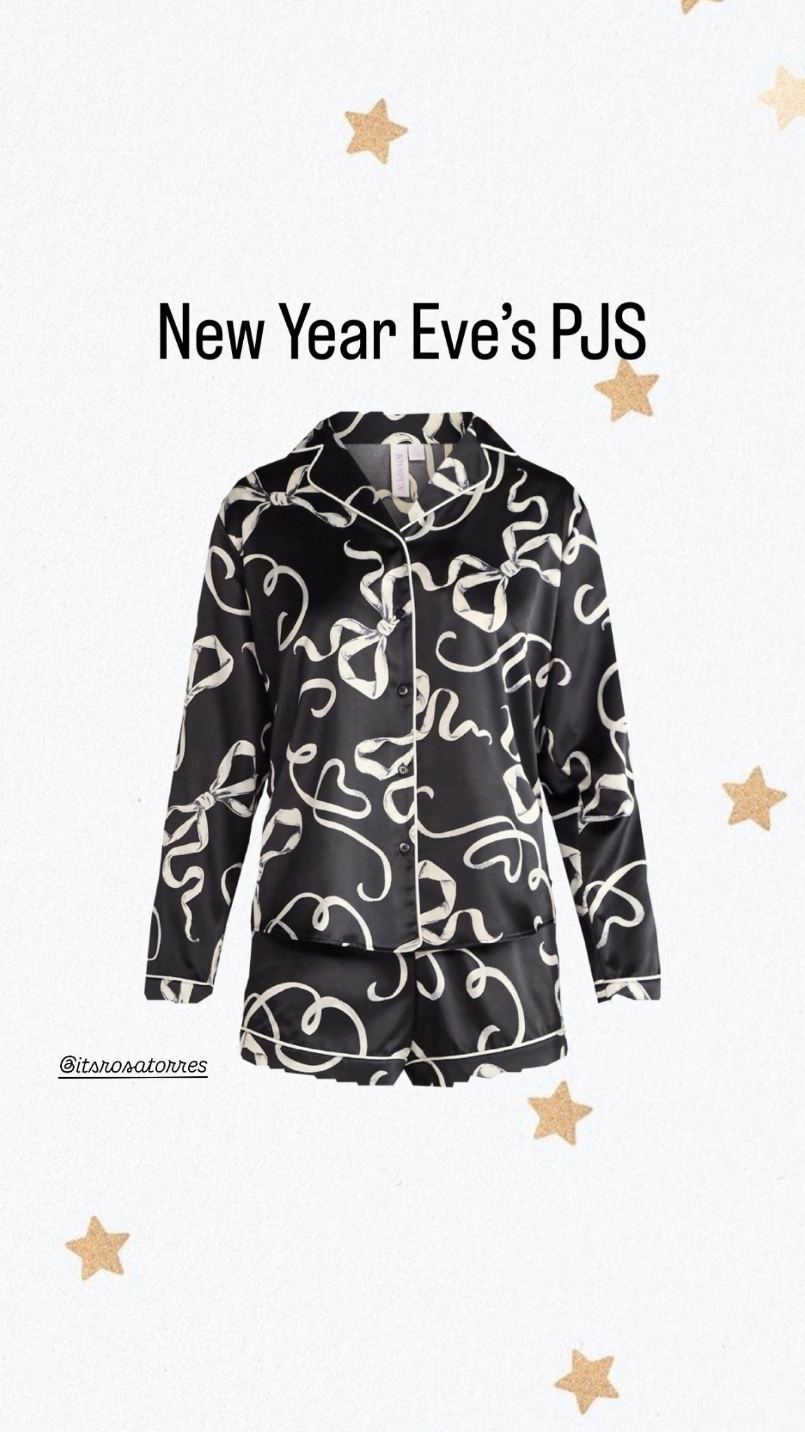 Perfect New Year’s Eve PJS with cute bows looks elegant and it’s only $17.98 @walmart

#newyearseve #newyearsevepajama #NYE #bowpajamas #bows #holidaylooks #holidayfashion #walmartfind #walmartfashion #walmartstyle #happynewyear #2026 #walmart

#LTKootd #LTKHoliday #LTKFindsUnder50