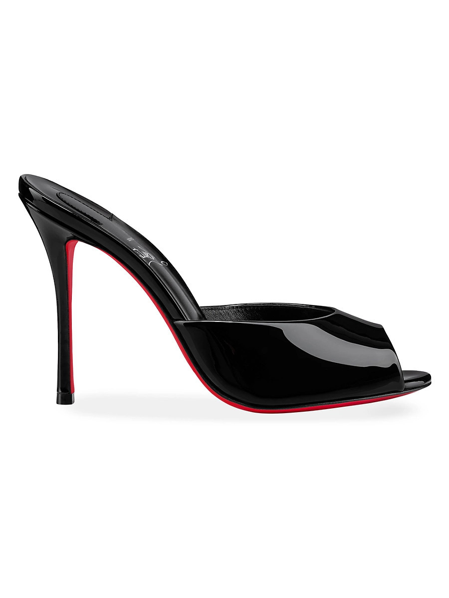Women's Me Dolly 100MM Patent Leather Mules - Black - Size 11 | Saks Fifth Avenue