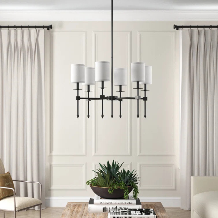 Tatianna 6 - Light Shaded Classic Chandelier | Wayfair North America