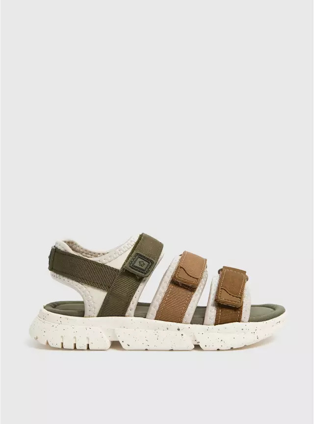 Buy Khaki Triple Strap Adventure Sandals 6 Infant | Sandals and flip flops | Tu | Tu Clothing