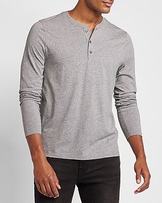 Long Sleeve Jersey Henley | Express