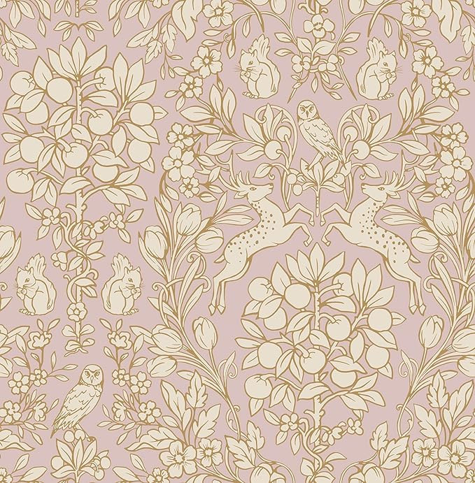 NuWallpaper Blush Enchanted Peel & Stick Wallpaper | Amazon (US)