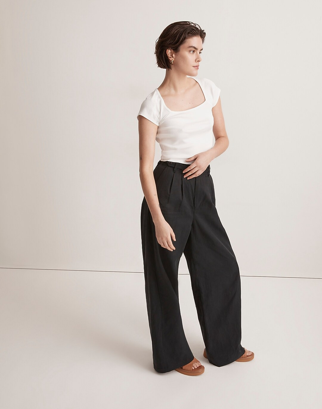 Brightside Square-Neck Tee | Madewell