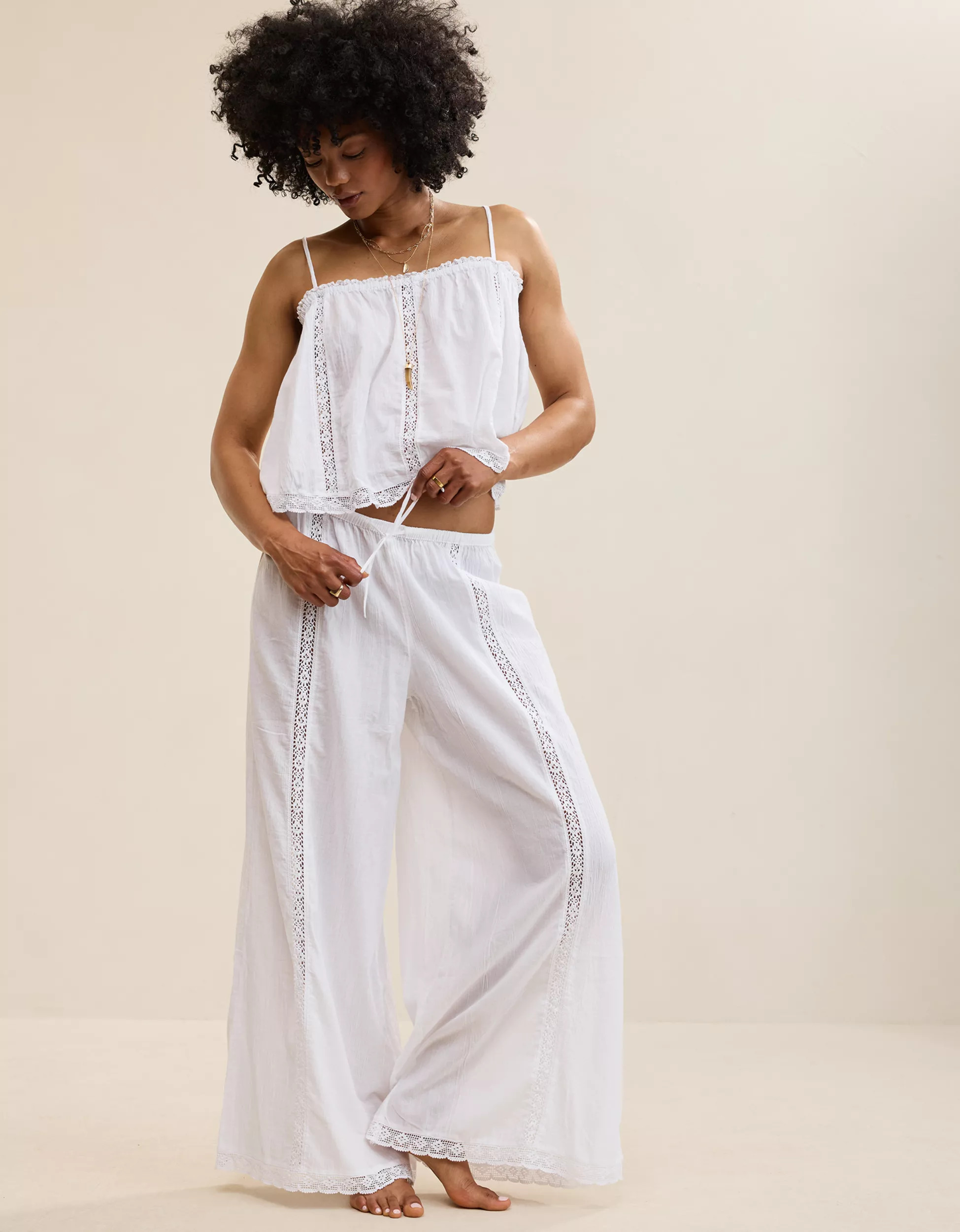 Aerie Cabana Wide Leg Pant | Aerie
