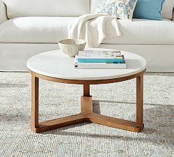 Winslow Round Coffee Table | Pottery Barn (US)
