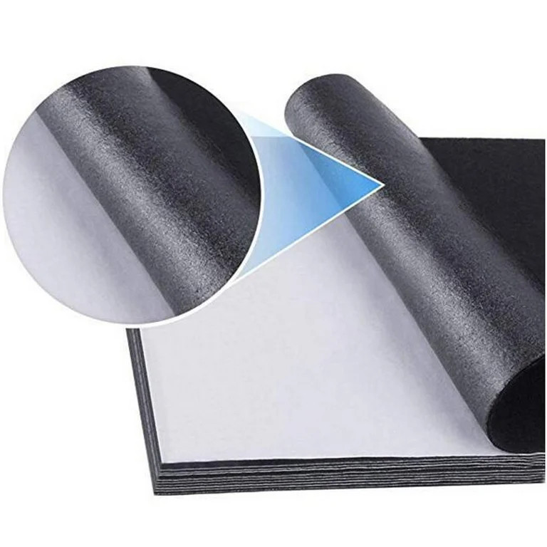 REYYOISKA Black Felt Fabric Adhesive Sheets Multipurpose Velvet Sheet Sticky Glue Back | Walmart (US)