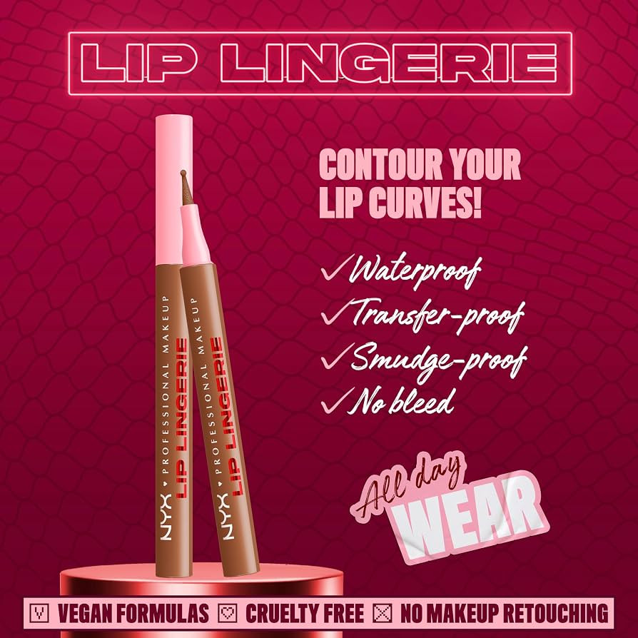 NYX Professional Makeup Lip Lingerie Lip Liner Stain, Pennarello Labbra a Lunga Durata, No-Transf... | Amazon (IT)