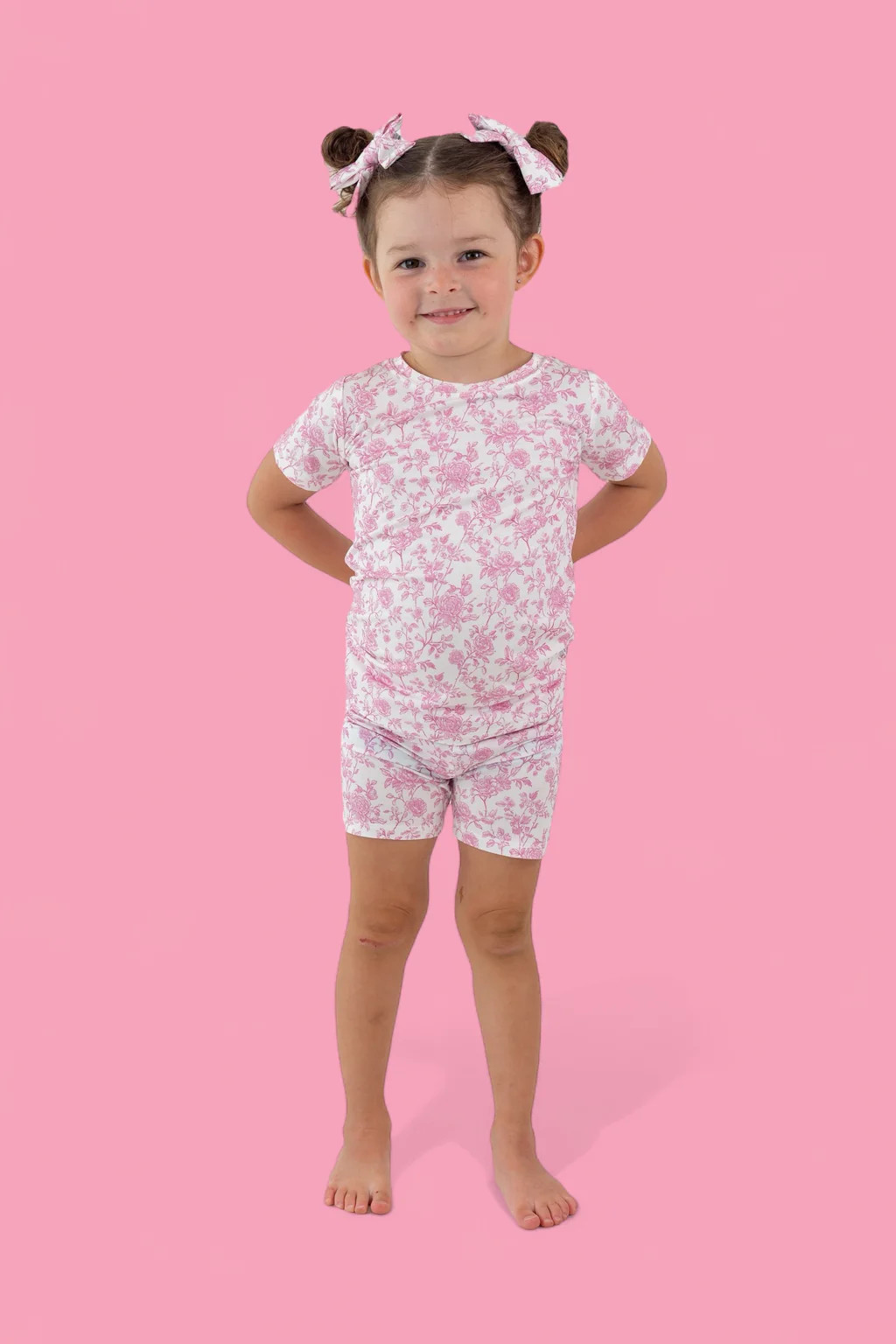 ROSEWOOD TOILE DREAM SHORT SET | Dream Big Little Co.