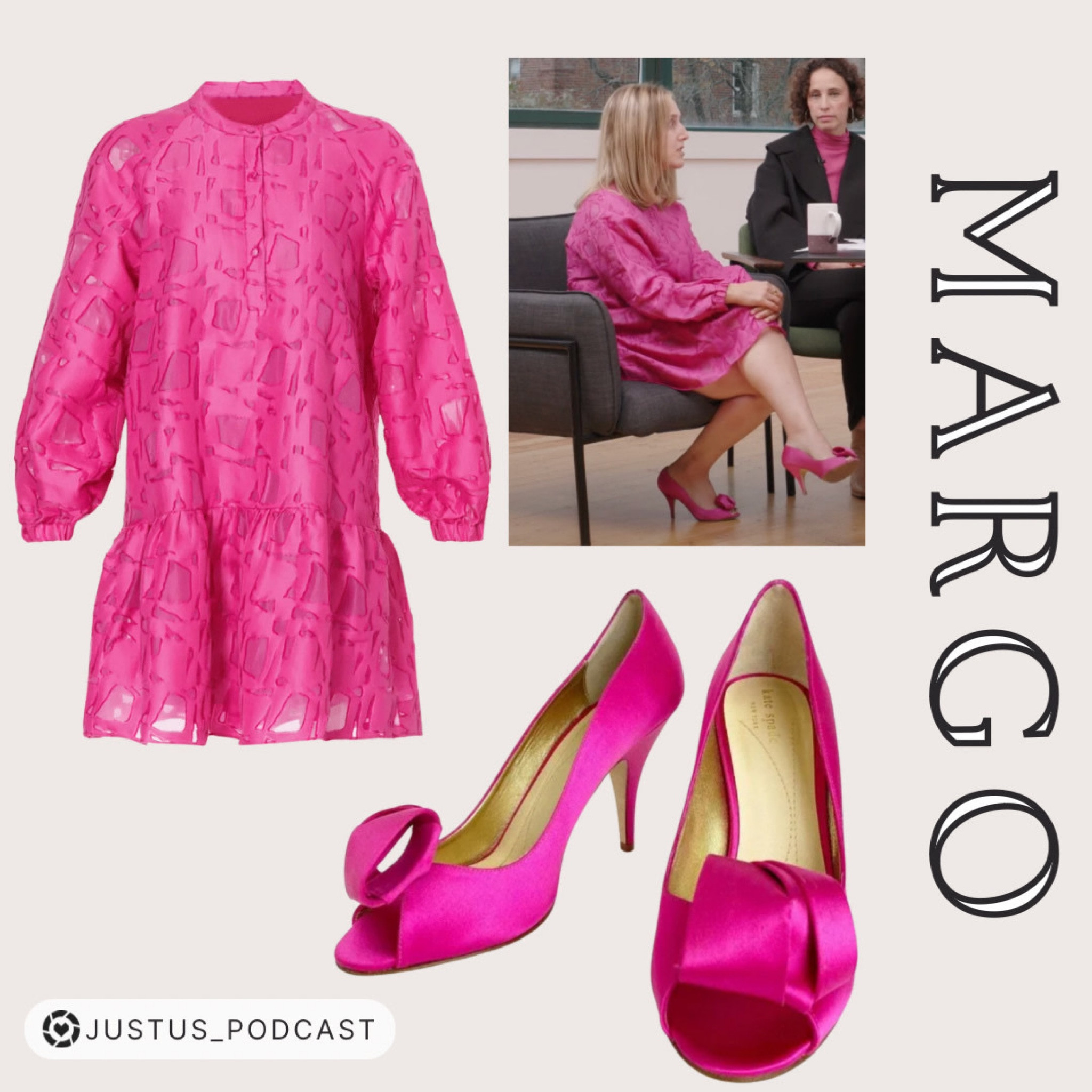 Margo’s fit from Episode 3! Kate Spade Clarice Hot Pink Heels no longer out there but check out something similar! 

#LTKFind #LTKbeauty #LTKfit