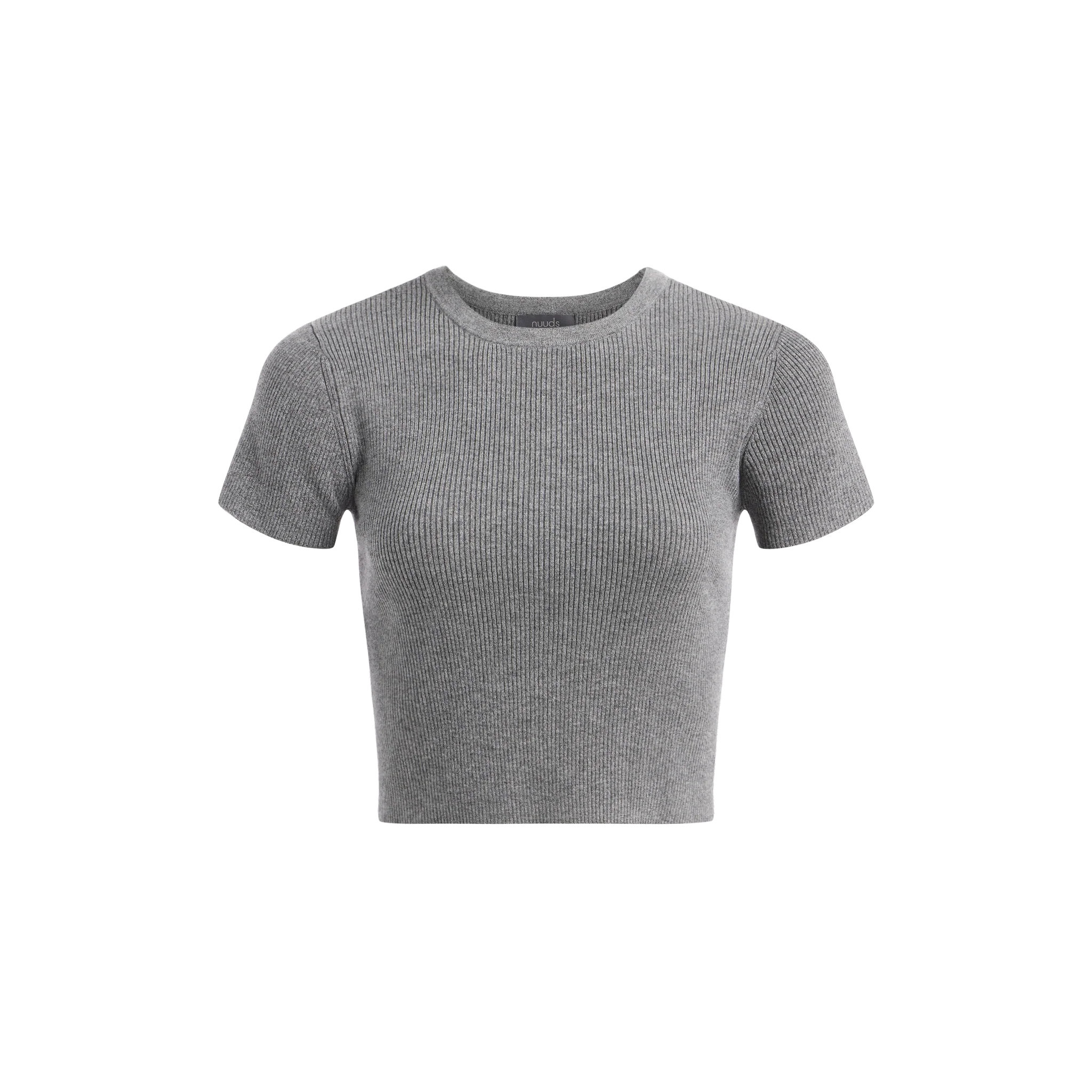Ribbed Sweater Baby Tee | Nuuds US