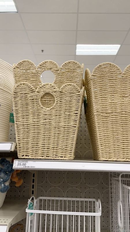 Back in stock! Scalloped bins from Target 😍 great for organizing toys! Scalloped storage, scalloped baskets toy storage target finds kids bedroom 

#LTKHome #LTKSaleAlert #LTKFamily
