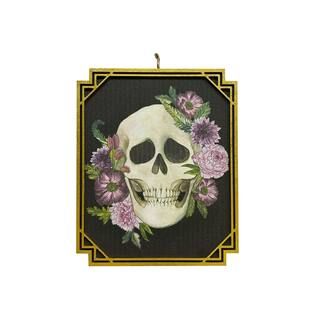 Skull & Purple Flowers Wall Hanging by Ashland® | Michaels Stores