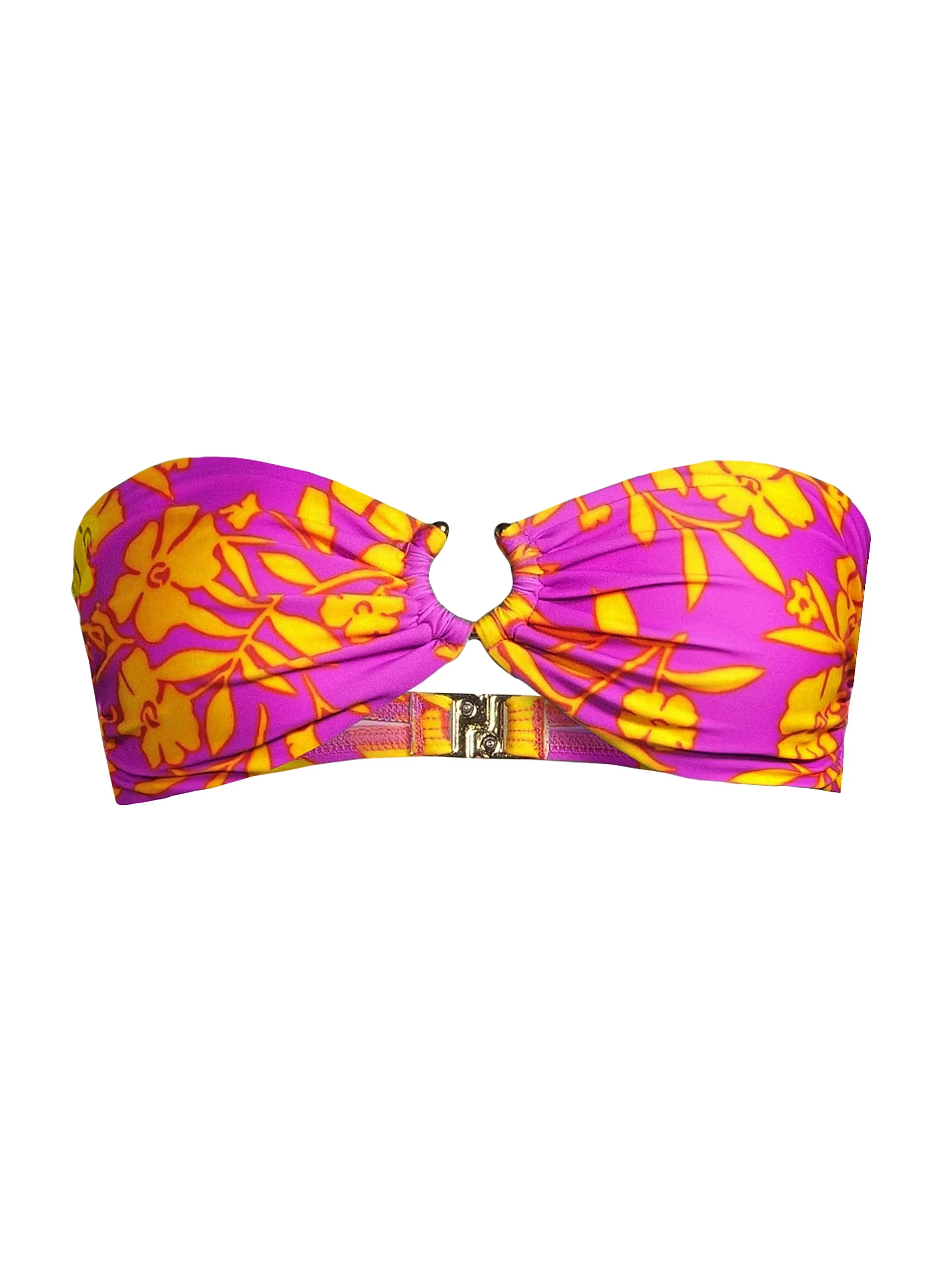 Shop Milly Resort Marigold Bandeau Bikini Top | Saks Fifth Avenue | Saks Fifth Avenue