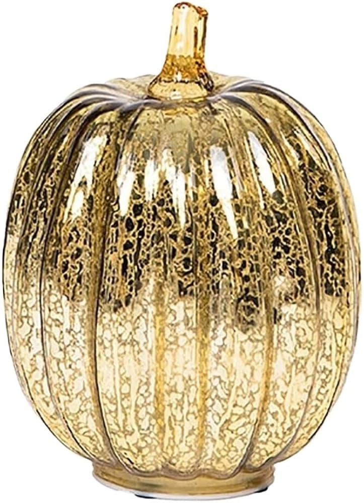 Pumpkin Lights Pumpkin Lantern Lighted Glass Pumpkins LED Glowing Delicate Pumpkin Lamp for Fall ... | Amazon (US)