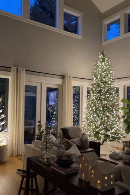 That evening glow gets me all the time! The light Christmas tree and branches really capture the holidays making it cozy to watch movies enjoy all the holiday decor and the family!

#LTKHoliday #LTKhome #LTKSeasonal