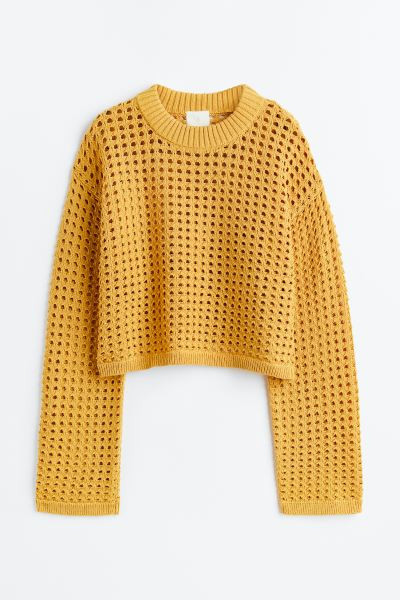Pointelle-knit Sweater | H&M (US + CA)