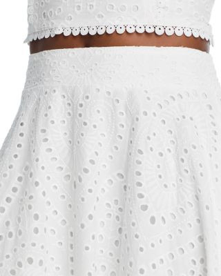 AQUA Eyelet Skirt - Exclusive | Bloomingdale's Women | Bloomingdale's (US)