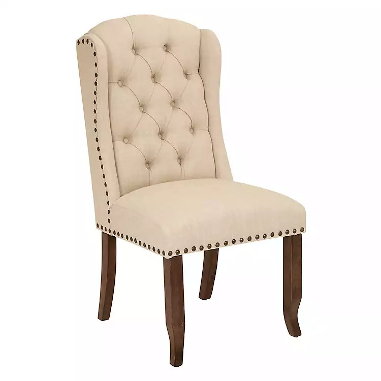 Linen Tufted Jenna Dining Chair | Kirkland's Home