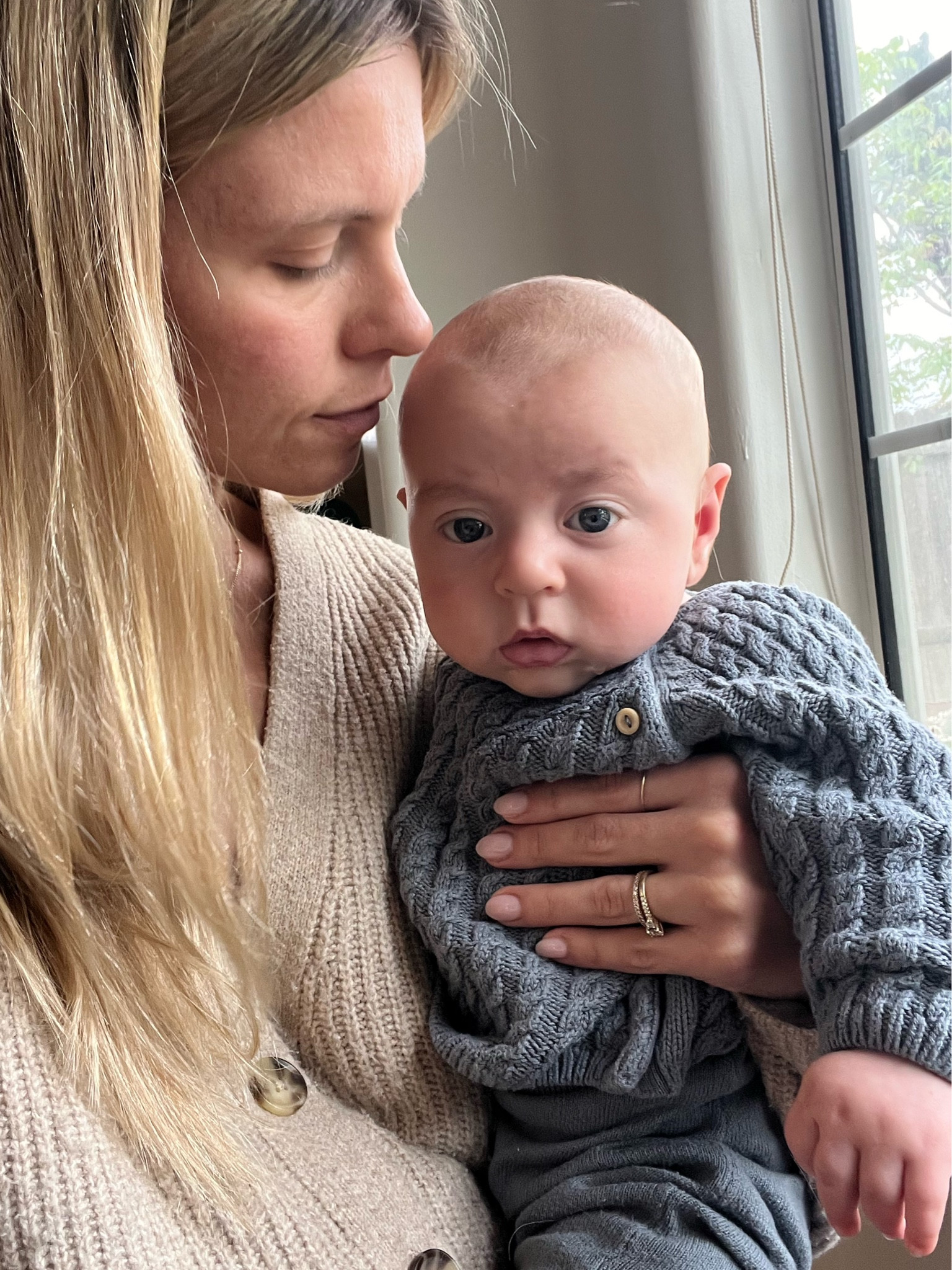 Cozy baby organic cotton knit set. H&M is out of this color way but has beige and light beige in stock  

#LTKKids #LTKBaby