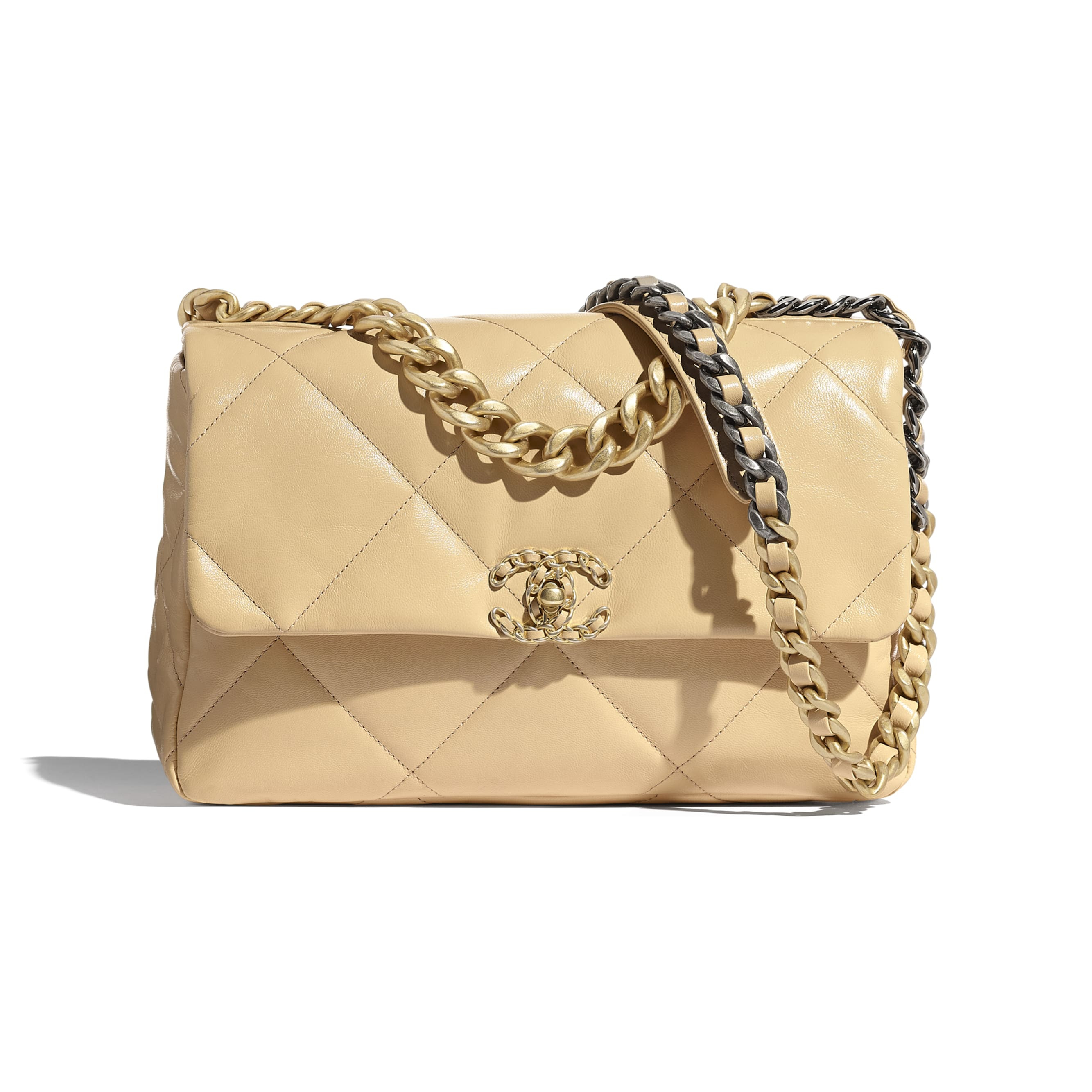 Shiny Goatskin, Gold-Tone, Silver-Tone & Ruthenium-Finish Metal | Chanel, Inc. (US)