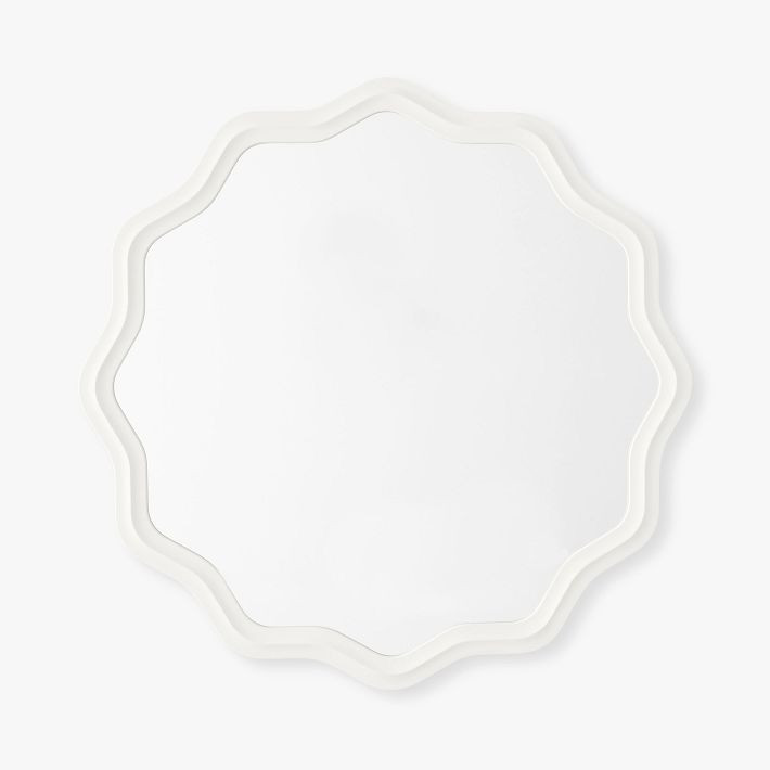Round Scalloped Mirror | Pottery Barn Teen